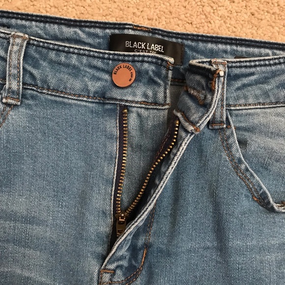 Black Label C’est Toi Distressed Demin Skirt - Picture 9 of 16